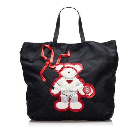 prada mini teddy bear|Women's Totes .